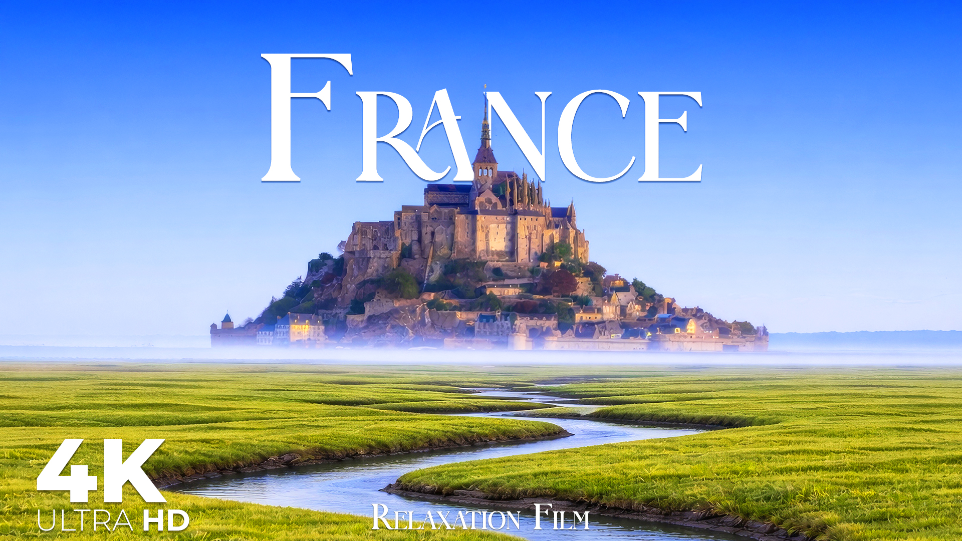 France 4K • Relaxation Film with Peaceful Meditation Music