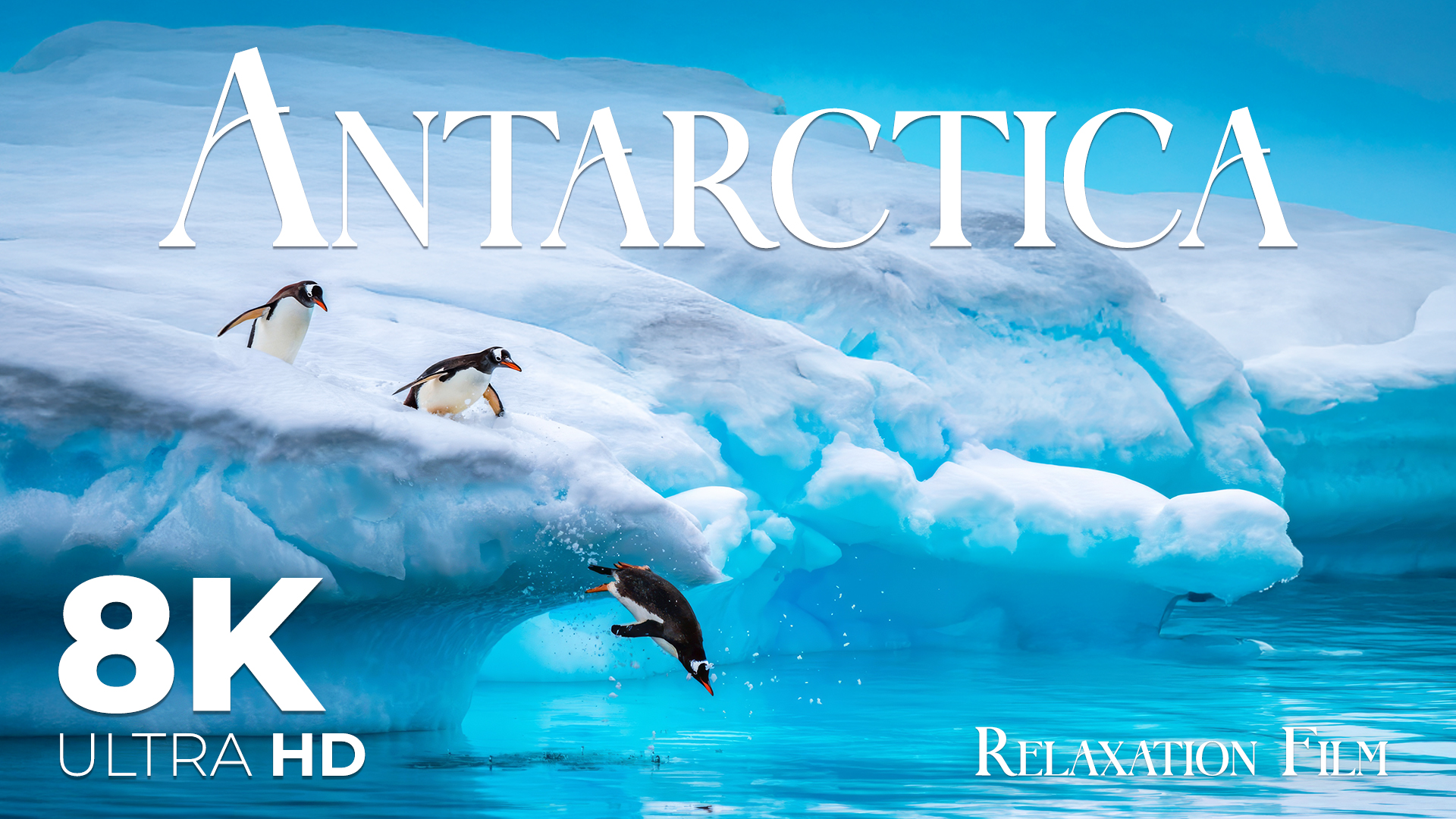 Antarctica 8K • Nature Relaxation Film with Peaceful Meditation Music